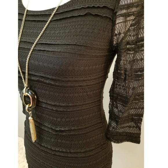 Forever 21 Black Lace Mini Dress - Picture 2 of 7